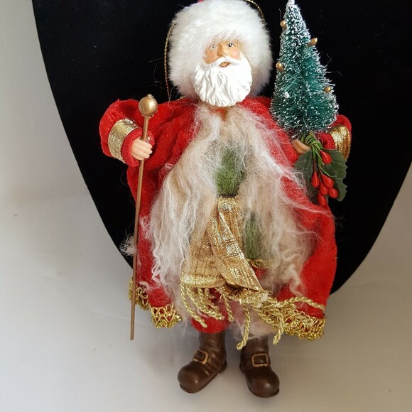 Old World Santa Claus Ornament Rustic 6.5 in Father Christmas - Picture 2 of 4